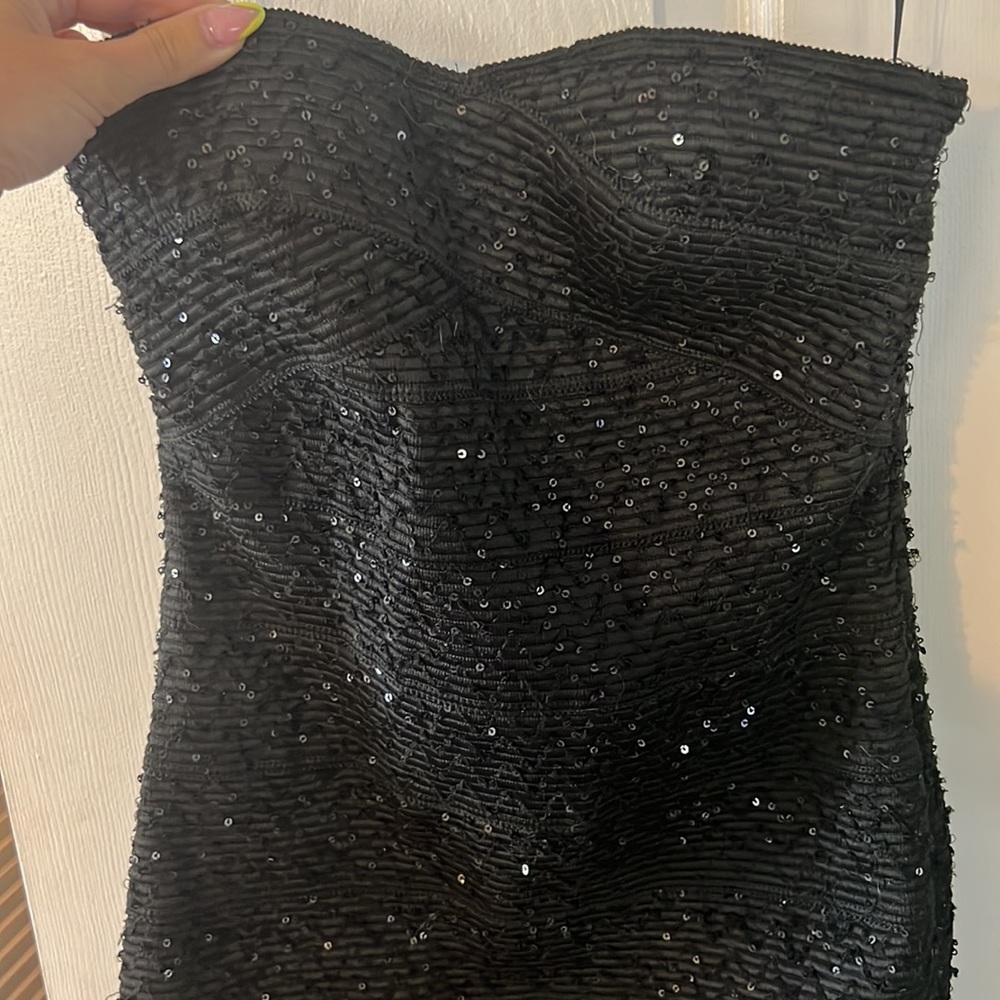 Brand new with tags Forever 21 Black sparkly strapless dress